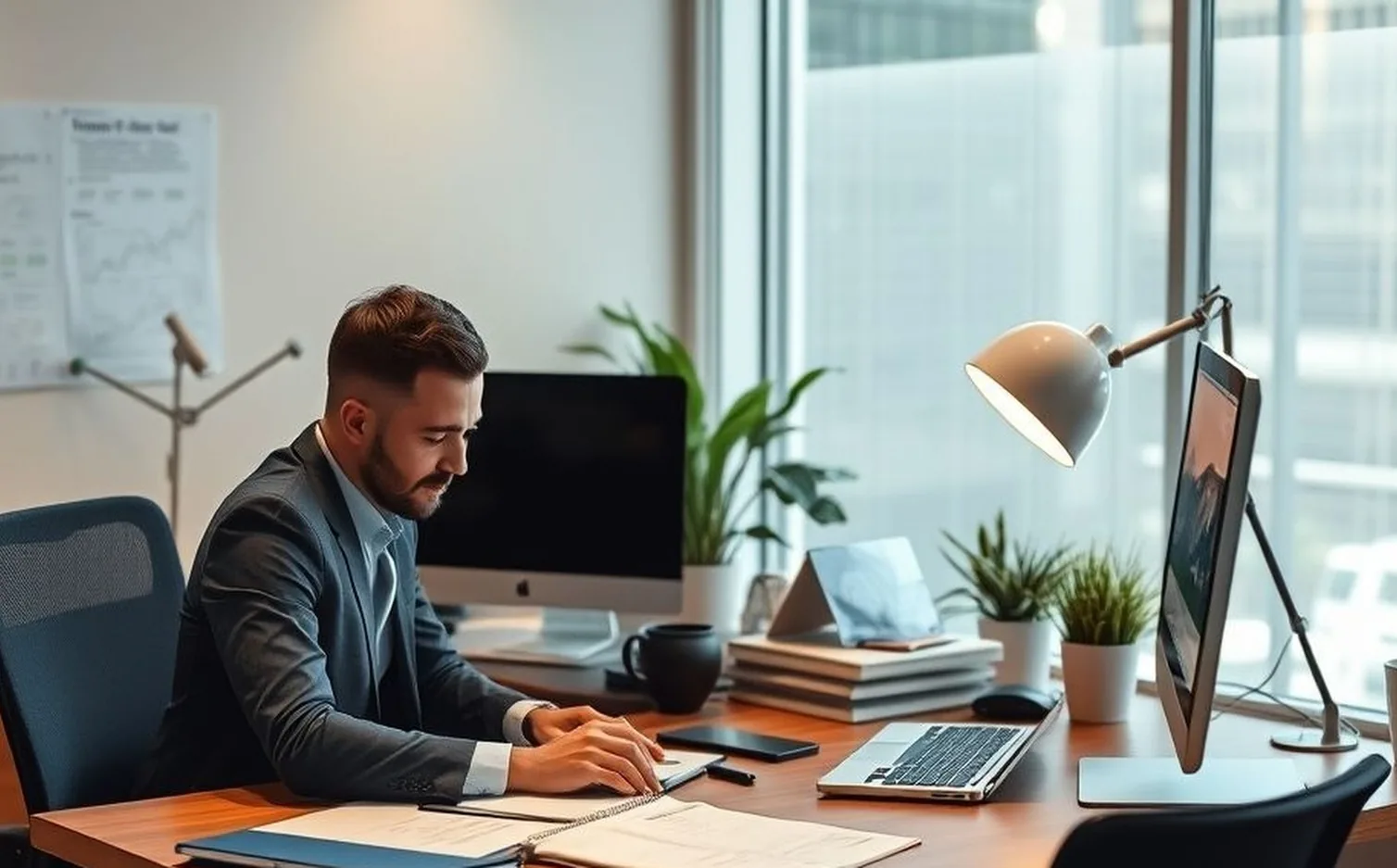 financial analysis workspace